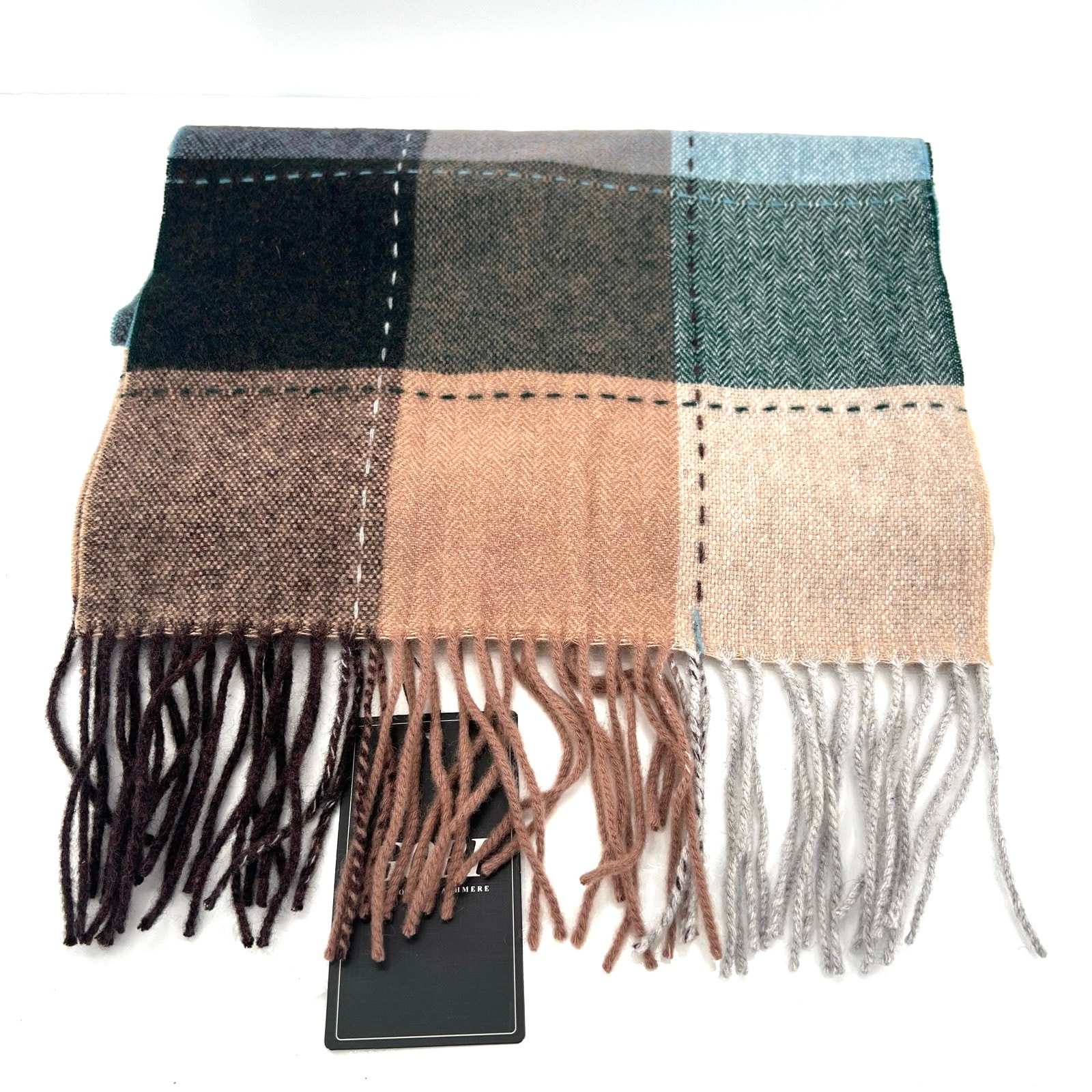 Gobi Mangolian Cashmere Men’s Women’s Checkered Shawl Scarf